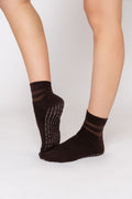 Mesh Cocoa Ankle Grip Socks- MonoGrip Edition