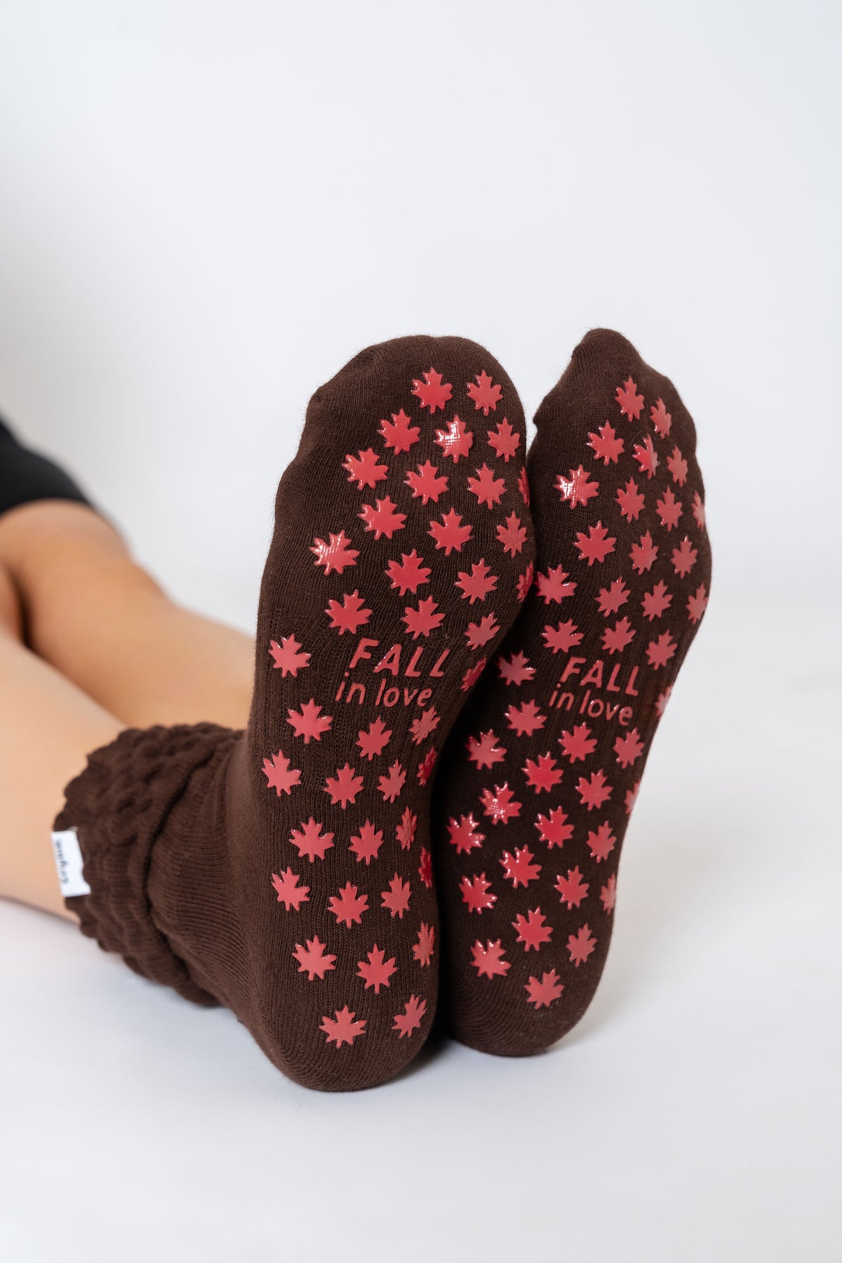 Autumn Mood — Snug Long Silicone Grip Socks 🍂