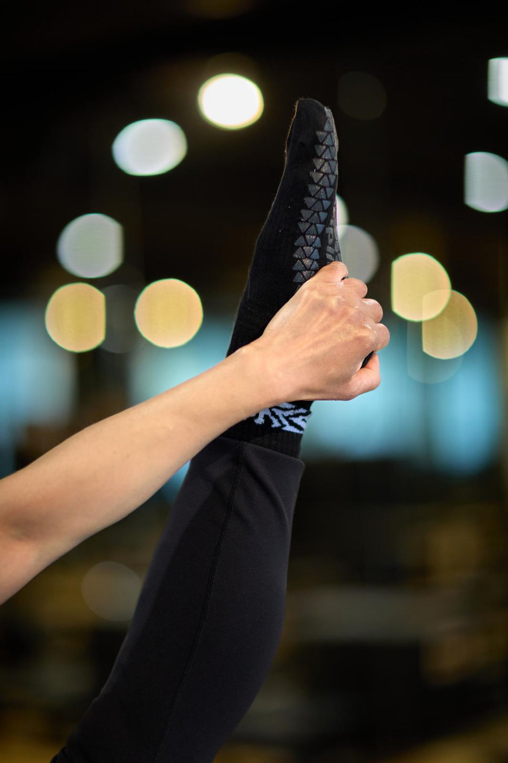 Wild Flow Power Stripe Pilates grip socks